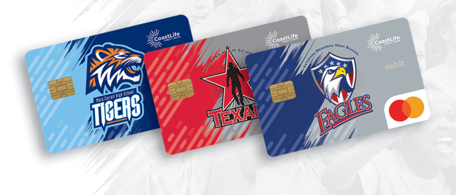 High School Debit Card Images for WB Ray, Veterans Memorial, and Mary Carroll High Schools promo image